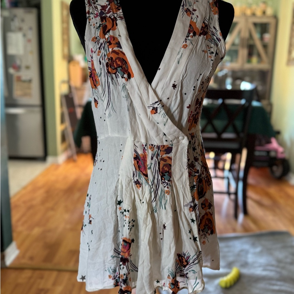 FP Floral Wrap Sleeveless Dress